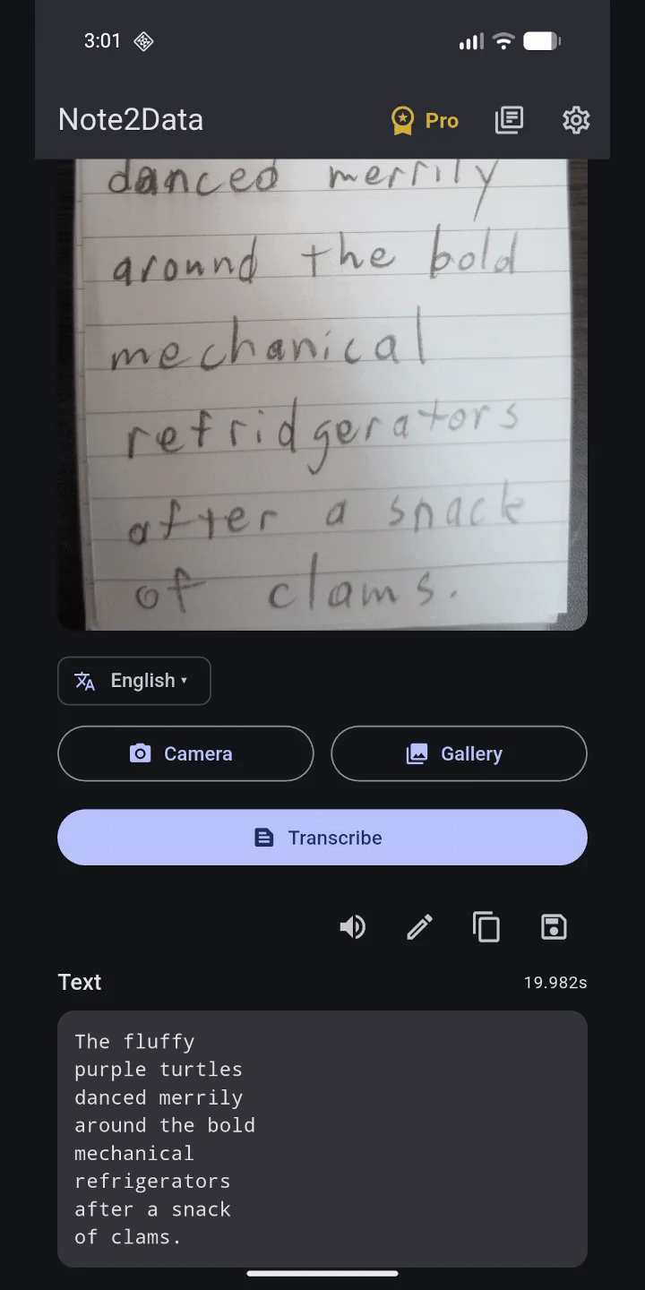 A handwritten note photographed and transcribed into editable text